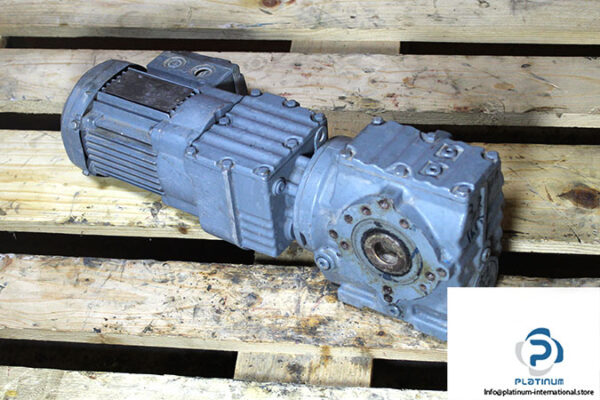 sew-SA47-R17-DR63S4-helical-worm-gearmotor-used
