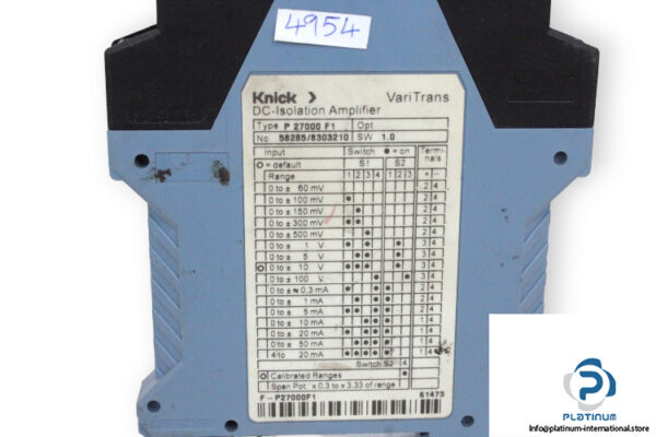 knick-P-27000-H1-dc-isolation-amplifier-(used)-3