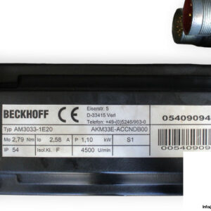 beckhoff-AM3033-1E20-ac-servomotor-2-used