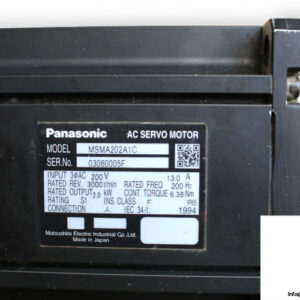 panasonic-MSMA202A1C-ac-servomotor-2-used