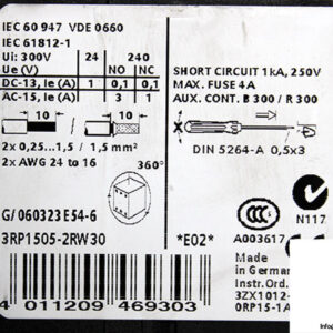 siemens-3RP1505-2RW30-timing-relay-(used)-2