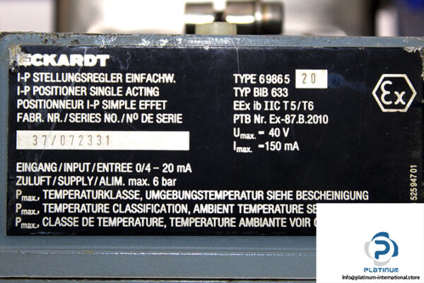Eckardt -6 713 311-control-valve_3_used