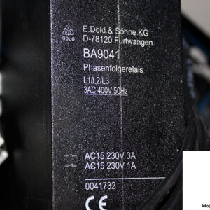 dold-BA9041-phase-sequence-relay-(used)