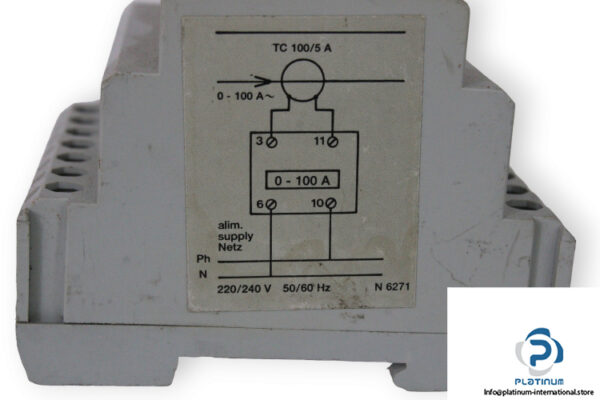 hager-X-N-627-F1-digital-ammeter-(used)