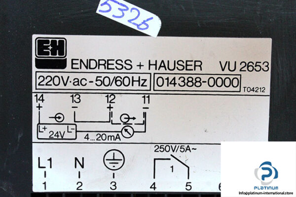 endress-hauser-VU-2653-transmitter-power-supply-(used)-2