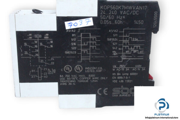 sbc-KOP560K7MWVAN17-timer-(used)