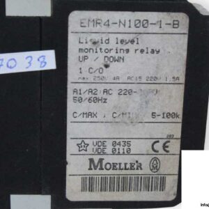 moeller-EMR4-N100-1-B-liquid-level-monitoring-relay-(used)