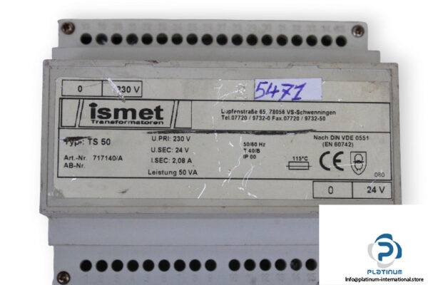 ismet-TS-50-transformer-(used)