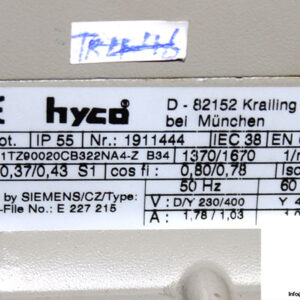 hyco-1TZ90020CB322NA4-Z-B32-electric-motor-used-2