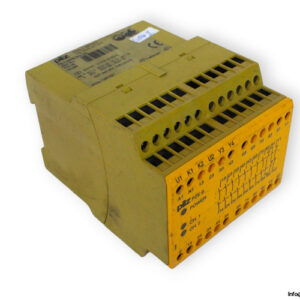 pilz-PZE-9-230VAC-8N_O-1N_C-safety-relay-(used)
