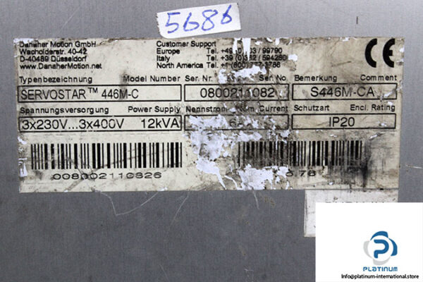 kollmorgen-SERVOSTAR-TM-446M-C-digital-servo-amplifier-(used)-4