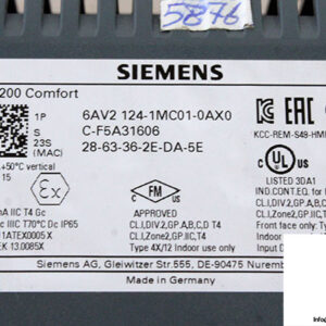 siemens-6AV2-124-1MC01-0AX0-comfort-panel-(used)-5