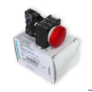 siemens-3SB3-244-6BA20-indicator-light-red-(new)