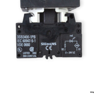 siemens-3SB3-244-6BA20-indicator-light-red-(new)-3