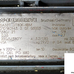 sew-SA52T-DT80K-4BM-gear-motor-1-used