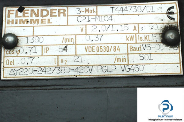 flender-himmel-T444738_01-C21-M1C4-gear-motor-2-used