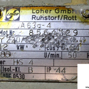 loher-A63A-4-gear-motor-1-used