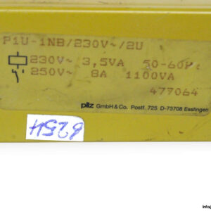 pilz-P1U-1NB_230VAC_2U-voltage-monitoring-relay-(used)-1
