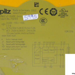 pilz-PNOZ-S3-24VDC-2N_O-safety-relay-(New)-2