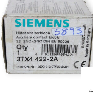 siemens-3TX4-422-2-auxiliar-contact-block-(new)-2