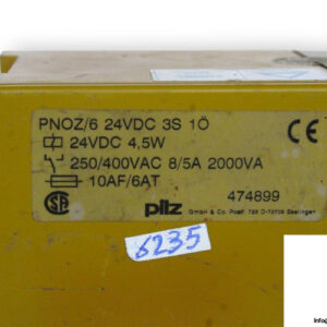 pilz-PNOZ_6-24VDC-3S-1O-safety-relay-(used)-2