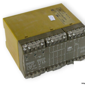 pilz-PNOZ_3-24VDC-5S-1O-1W-safety-relay-(used)