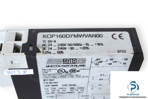 saia-KOP160D7MWVAN00-time-delay-relay-(used)-2