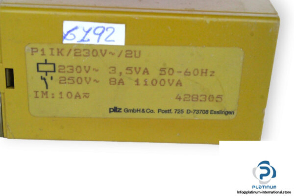 pilz-P1IK_230V_2U-safety-relay-(used)-2