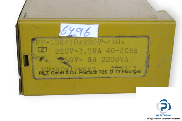 pilz-PF-1SK_10_220V_1UZ-timer-(used)-2