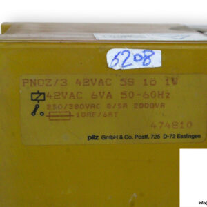 pilz-PNOZ_3-42VAC-5S-1O-1W-safety-relay-(used)-2