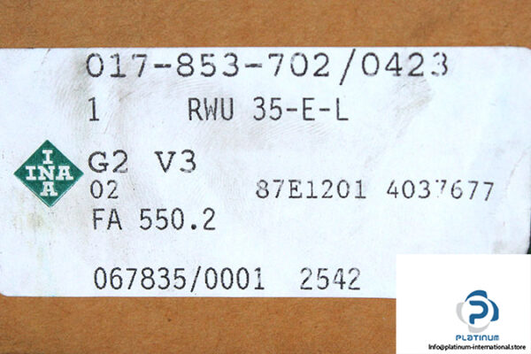 ina-RWU35-E-HL-G2-V3-recirculating-roller-bearing-carriage-(new)-(carton)-2