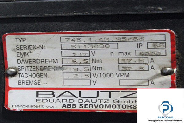 Bautz-745.1.40.95_83-servo-motor(used)-2