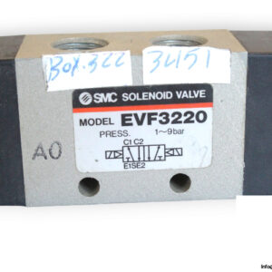 Smc-EVF3220-double-solenoid-valve-(used)-2