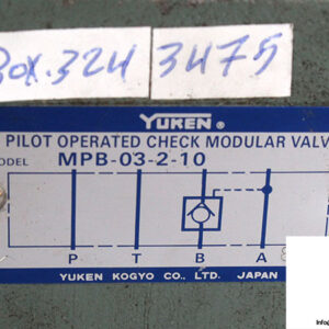 Yuken-MPB-03-2-10-pilot-operated-check-modular-valve-(used)-1