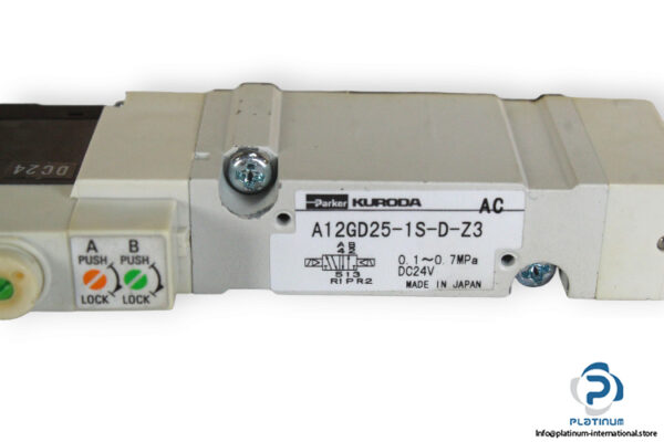 Parker-kuroda-A12GD25-1S-D-Z3-double-solenoid-valve-(new)-1