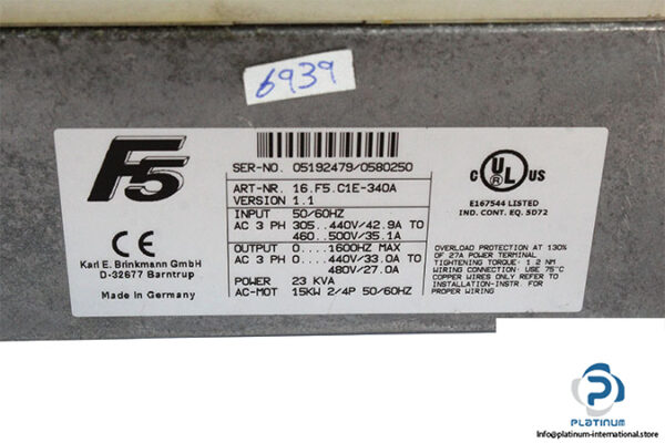 keb-16.F5.C1E-340A-drive-speed-controller-(used)-3