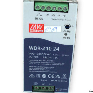mean-well-WDR-240-24-power-supply-(used)-1