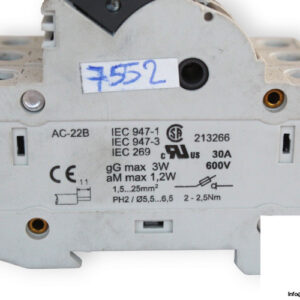 weber-BCH-3X38-cylindrical-fuse-holder-(used)-2