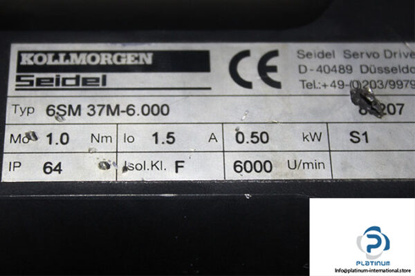 kollmorgen-6sm-37m-6.000-synchronous-servo-motor(used)-2
