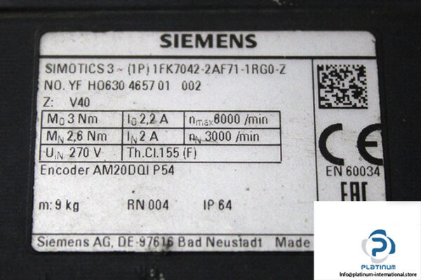 siemens-1fk7042-2af71-1rg0-z-synchronous-servo-motor(used)-2