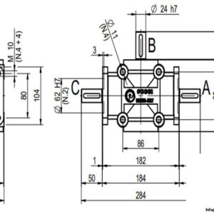 poggi-a2025r1-1d1-3-way-independent-shafts-right-angle-gearbox-1