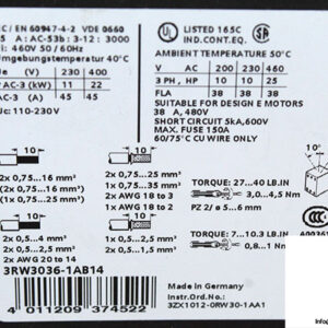 siemens-3RW3036-1AB14-sirius-soft-starter-(used)-2
