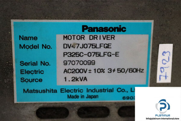 panasonic-P325C-075LFG-E-motor-driver-(Used)-3