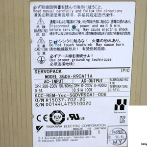 yaskawa-SGDV-R90A11A-servo-motor-drive-(used)-3