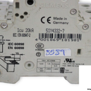 siemens-5SY4332-7-miniature-circuit-breaker-(used)-2