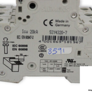 siemens-5SY4320-7-miniature-circuit-breaker-(used)-2