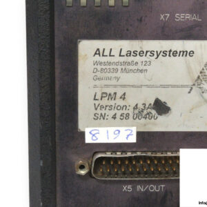 all-lasersysteme-LPM-4-communication-unit-used-3