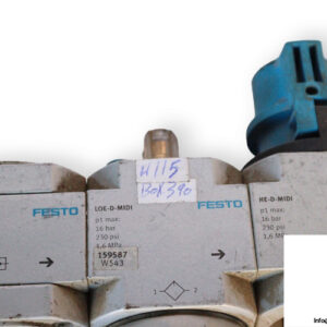 Festo-159587-lubricator-with-branching-module-(used)-1