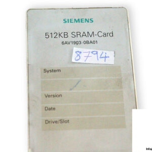 siemens-6AV1903-0BA01-sram-card-(used)-2