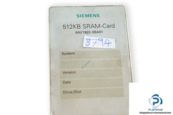 siemens-6AV1903-0BA01-sram-card-(used)-2